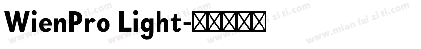 WienPro Light字体转换